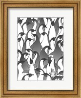 Framed Penguin Family I