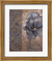 Framed Fleur Bleue I