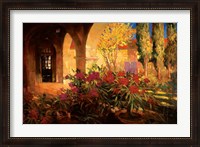 Framed Twilight Courtyard