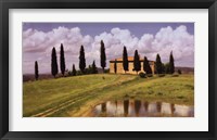 Framed Tuscan Hillside #5