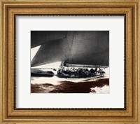 Framed Mariner's Museum - Rainbow's Run 1934 Vintage Maritime