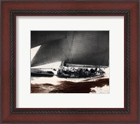 Framed Mariner's Museum - Rainbow's Run 1934 Vintage Maritime