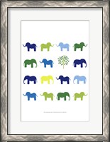 Framed Animal Sudoku in Blue IV