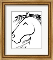 Framed Equine Profile I