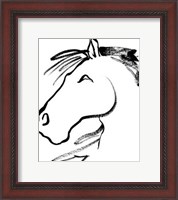 Framed Equine Profile I