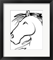 Framed Equine Profile I