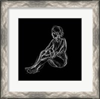 Framed Figure Study on Black I