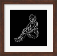 Framed Figure Study on Black I