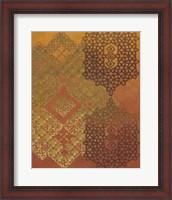 Framed Golden Henna II