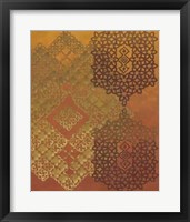 Framed Golden Henna II