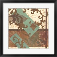 Copper Scroll I Framed Print
