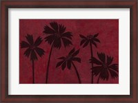 Framed Scarlet Silhouettes I