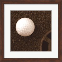 Framed Sepia Golf Ball Study I