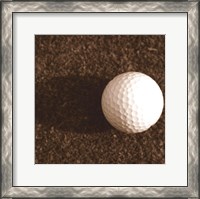 Framed Sepia Golf Ball Study IV