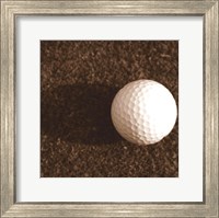 Framed Sepia Golf Ball Study IV