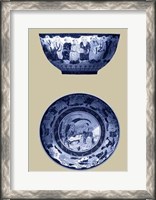 Framed Porcelain in Blue and White II