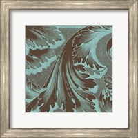 Framed Azure Acanthus I