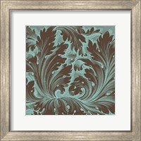 Framed Azure Acanthus IV