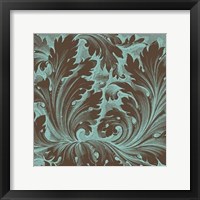 Framed Azure Acanthus IV