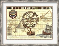 Framed Nautical Map I