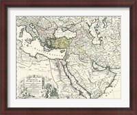 Framed Map of Europe, Asia and Africa