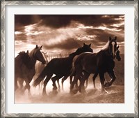 Framed Running Horses & Sunbeams