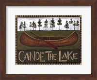 Framed Canoe On The Lake