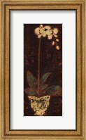 Framed Gilded Orchid I