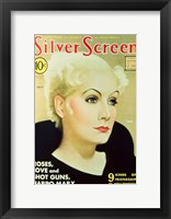 Framed Greta Garbo - Silver Screen