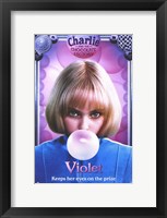 Framed Charlie and the Chocolate Factory Violet