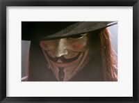 Framed V for Vendetta Close Up Screen Shot