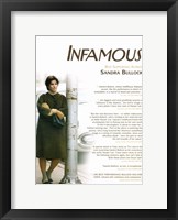 Framed Infamous Sandra Bullock