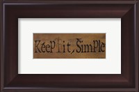 Framed Mini-Keep It Simple