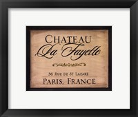 Framed Chateau La Fayette
