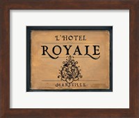 Framed L'Hotel Royale