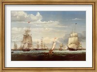 Framed Boston Harbor, 1853
