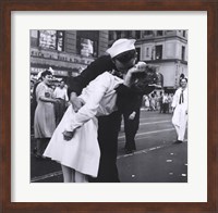 Framed Kissing the War Goodbye, VJ Day, Times Square, August 14, 1945