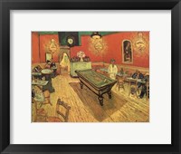 The Night Cafe in the Place Lamartine in Arles, c.1888 Framed Print