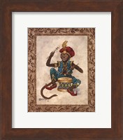 Framed Monkey With Drum