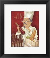 Framed Wine Chef I