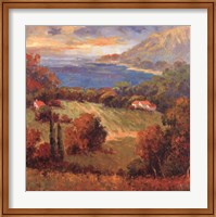 Framed Tuscan Hill View