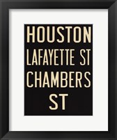 Framed Houston/Lafayette