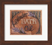 Framed Lavender Bath Oil