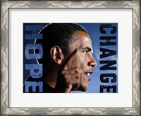 Framed Barack Obama: Hope, Change