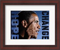 Framed Barack Obama: Hope, Change