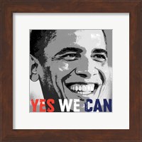 Framed Barack Obama:  Yes We Can