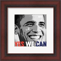 Framed Barack Obama:  Yes We Can