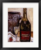 Framed Champagne And Strawberries