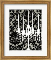 Framed Patterned Candelabra I