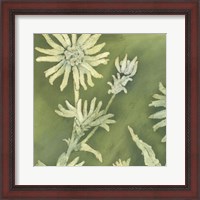 Framed Verdigris Blossoms I